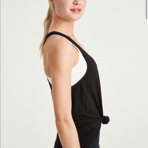 $85 Bandier All Access NYC Black Duet Tank Top in XS - Luxury Athleisure Top - Picture 7 of 15